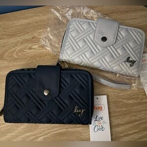 Lug Foxtrot Wallets set of 2- cloud grey and Indigo